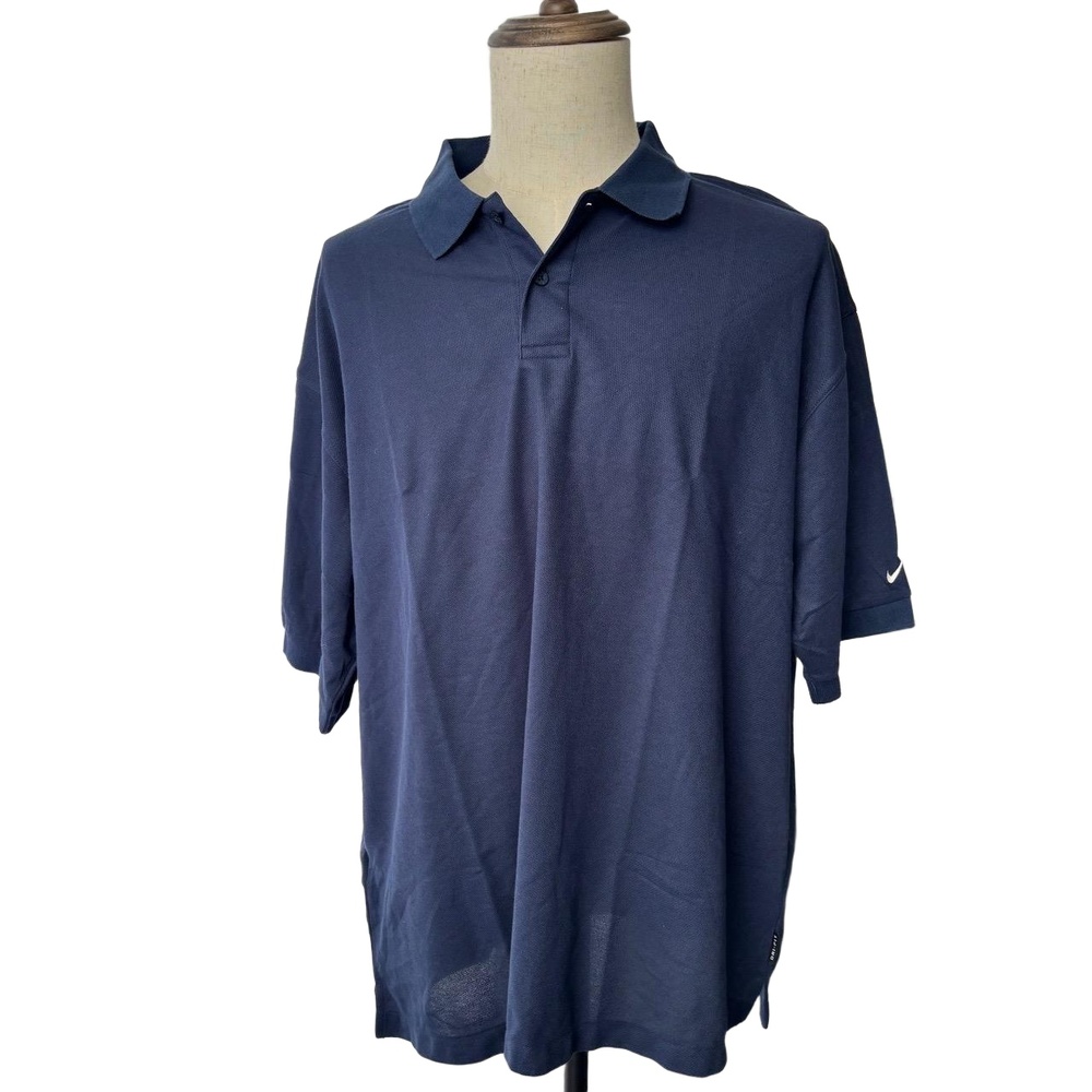 Nike Golf Polo Shirt Mens Size XXL Navy Blue Athletic Short Sleeve Streetwear Mo